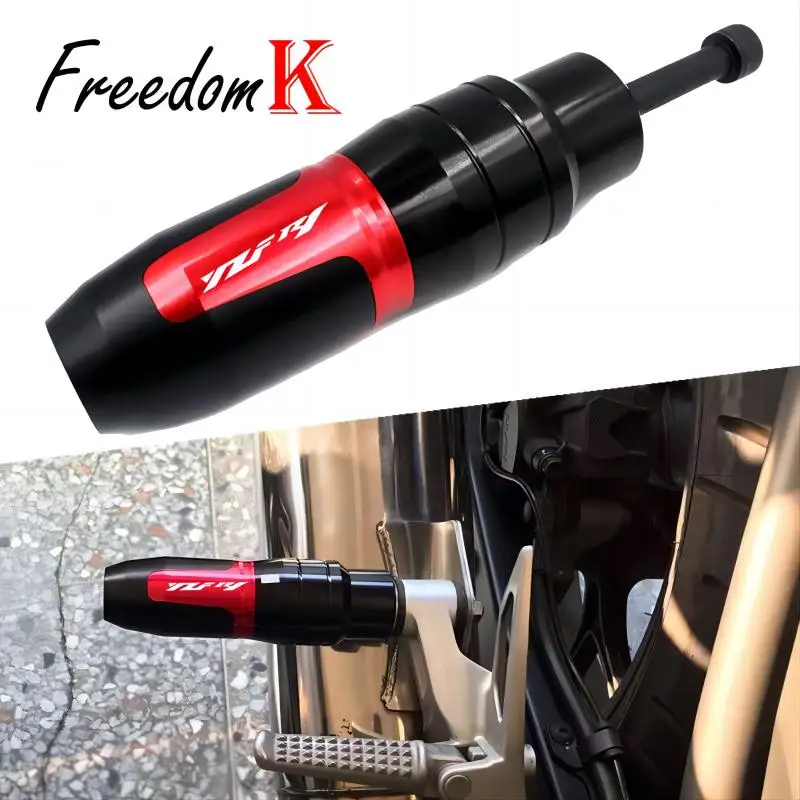 

For Yamaha YZF-R1 YZFR1 YZF R1 R1M R1S YZF-R1M Motorcycle CNC Frame Crash Pads Exhaust Sliders Crash Protector With logo