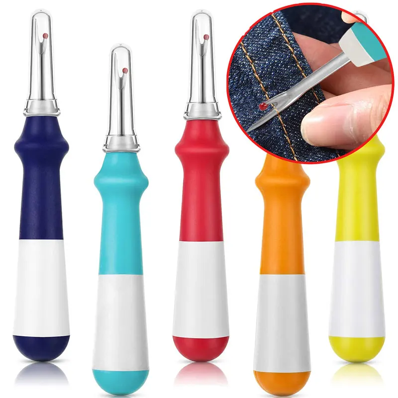 

1PC Colorful Seam Ripper Large Stitch Ripper Sewing Tool Thread Stitch Remover Tool for DIY Sewing Crafting Removing Hems Seams