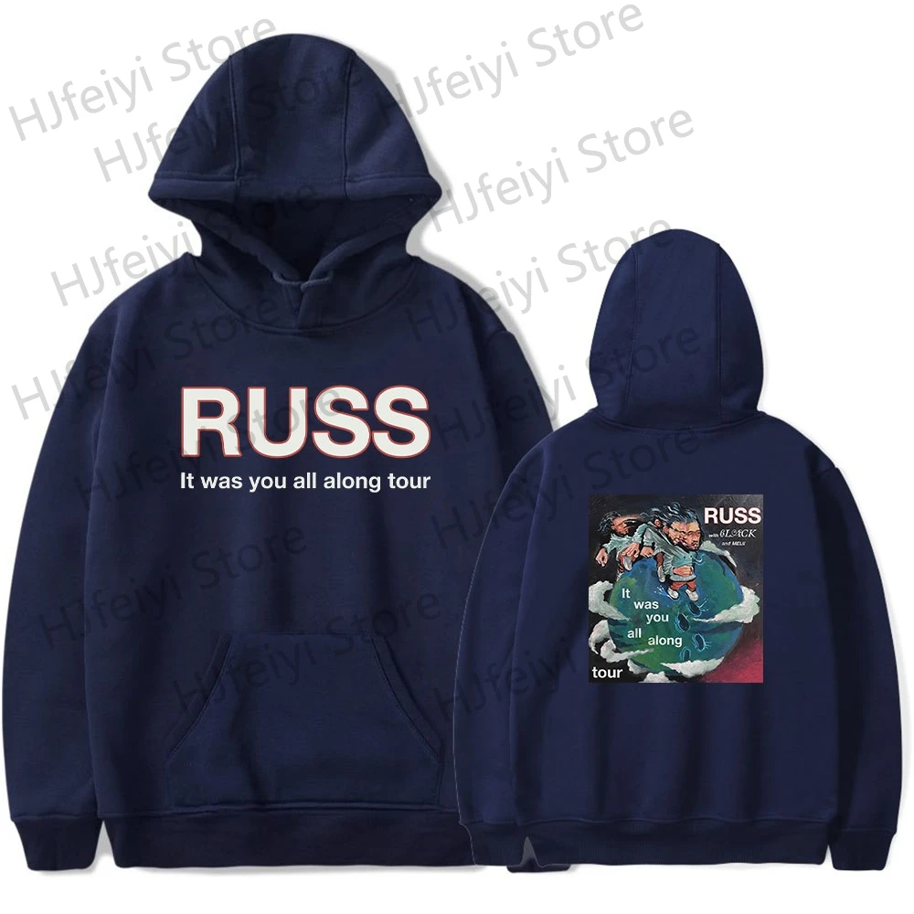 thumbnail image 1 of Sudadera con capucha de Russ It was you all Along Tour, de invierno, para hombre y mujer, unisex, informal, para cosplay, manga larga, con capucha, ropa de calle, 1 of 5