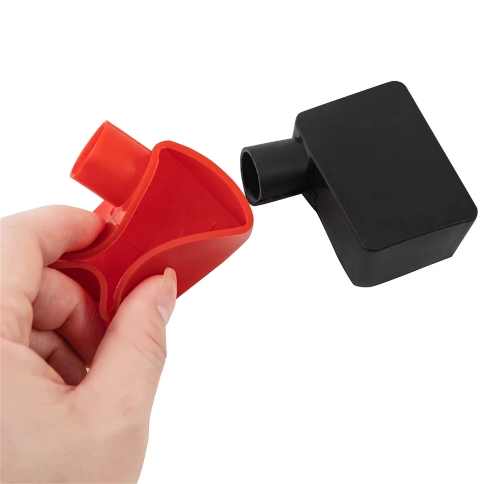 12 Copri Terminali Batteria In Gomma - Isolanti, Per Auto, Moto, Camion, Rosso E Nero - Foto 5