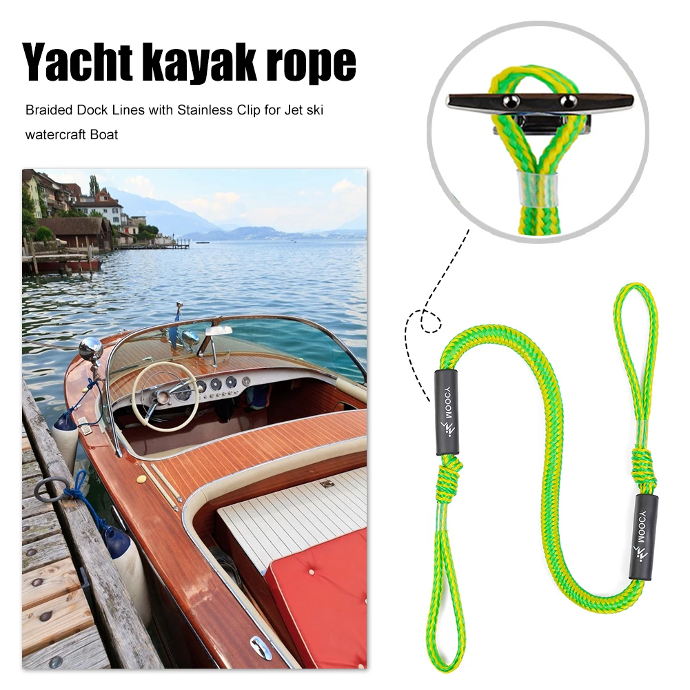 10-1pcs Boat Bungee Dock Lines Marine Mooring Rope Pvc Boats for motor Kayak  Anchor Rope Cord Dockline Boats Kayak Accessories - AliExpress