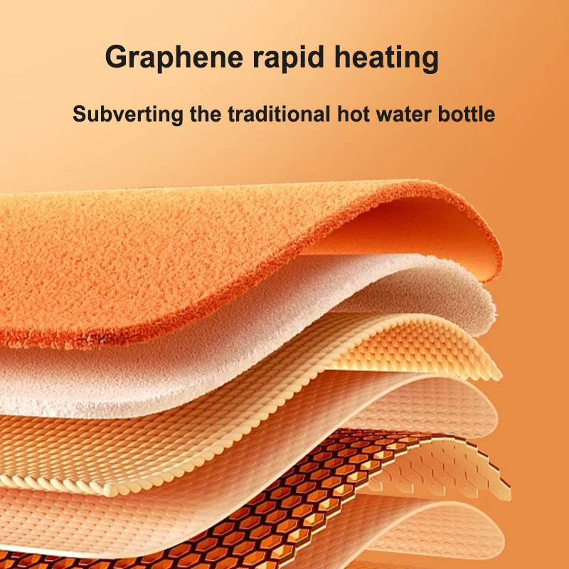 2023 New Electric Heater Portable Graphene Hand Warmer Bag Anti-Explosion Heat Electric Blanket Office Home Furlough Heater 3