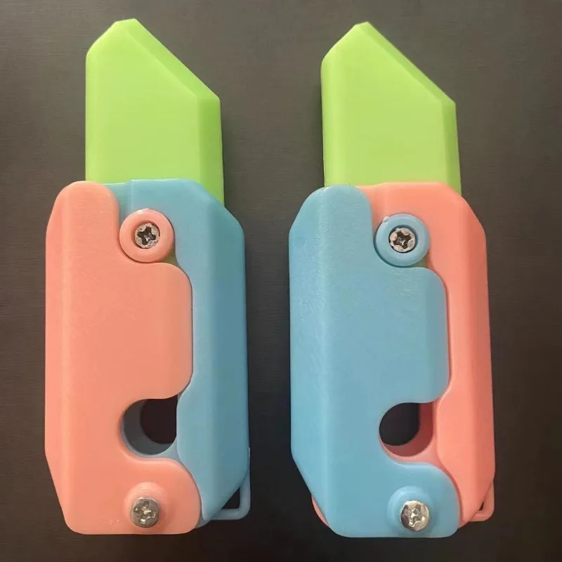 Schwerkraft Klapp Klaue Messer Rettich Messer 3d Druck Schwerkraft Messer Kleine Rettich Messer Push Karte Dekompression Zappeln Mini Spielzeug – Detail 6