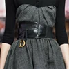 Luxury Brands Wide Elastic Belt for Women Waist Straps D Decorative Black Corset Cummerbund Waistband Women's Belt Female