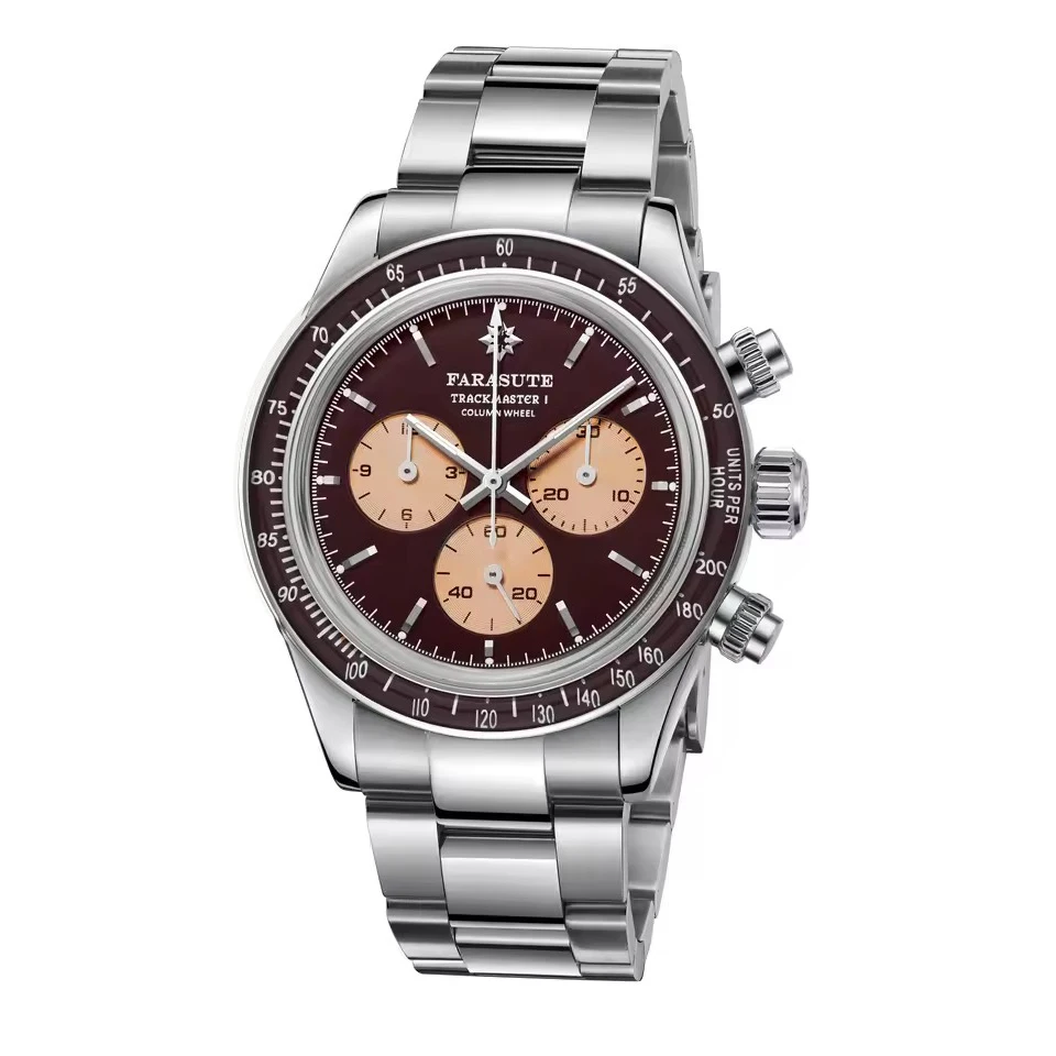 FARASUTE Men Automatic Watch 39mm Chronograph Mechanical