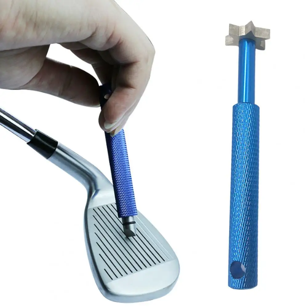 1 Set Golf Club Sharpener with 6 Heads Golf Club Grooving Sharpening Tool 6 Tip Golf Club Cleaner Maintenance Tool 3