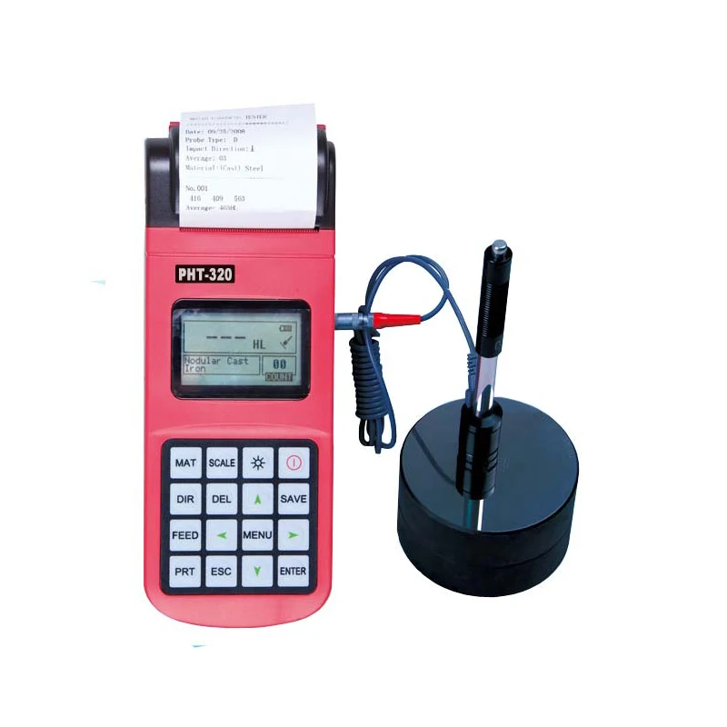 PHT-320 Digital portable hardness tester Meter Durometer Leeb   for Metal Steel new tm4105a digital grounding resistance tester lightning protection grounding resistance meter grounding electrometer