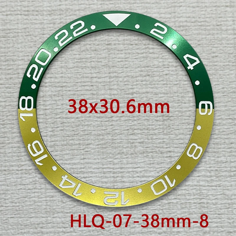 Two-Tone Beveled Metal Bezel, 38mm - Premium Diving Watch Accessory