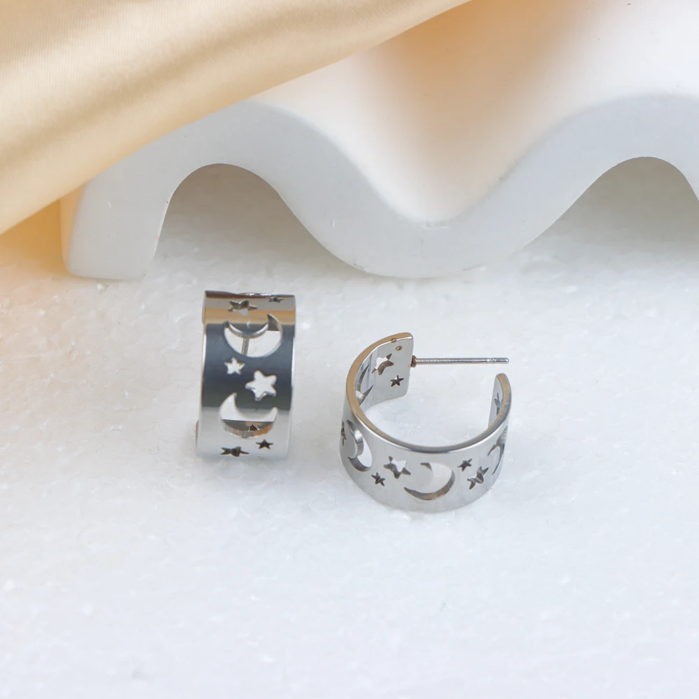 10/20Pairs Hip Hop Ohrringe Edelstahl Schmetterling Anhänger Ohrringe Männer Frauen Geometrische Hängende Ohrring Schmuck – Detail 16