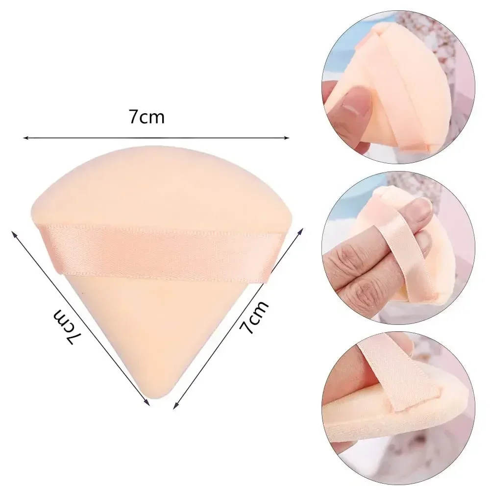 Makeup Sponge 1/3/6Pcs Triangle Velvet Powder Puff For Face Eyes Contouring Shadow Seal Cosmetic Foundation Makeup Tool