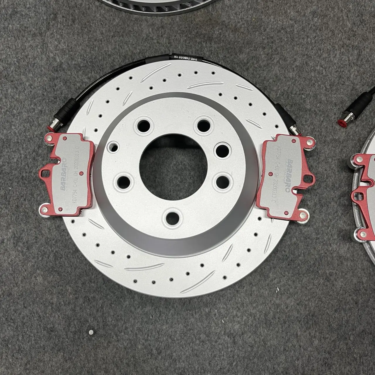 Dicase high carbon brake rotor 350*34mm front & 330*28mm rear disc with ceramics brake pad for Audi Q7/Porsche Cayenne