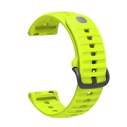 Silicone Sport Watchband - 24mm/22mm Replacement Strap Bracelet - 22mm universal (Grass green)