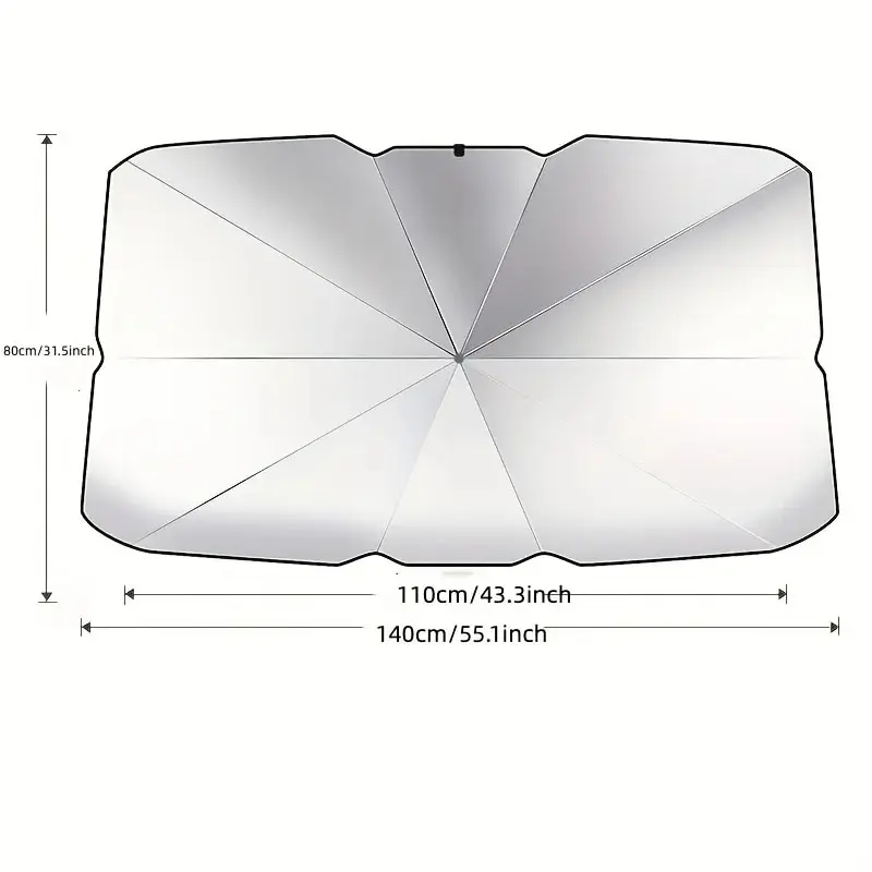 Summer Car Sunshade Umbrella, Car Interior Sunshade, Front Windshield Sunshade, Summer Interior Cooling
