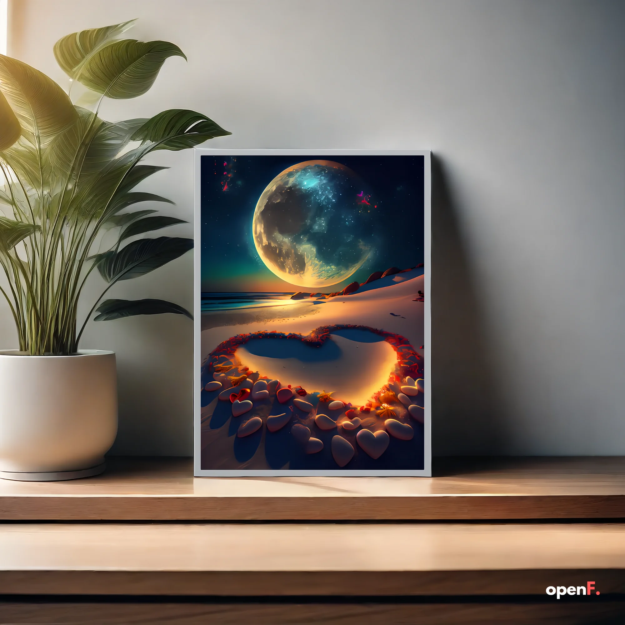 인기있는 애니메이션 커플 선물 조명 그림, HD 디스플레이, USB 디밍, 모던 심플 포토 프레임, 충전식 분위기 야간 조명 