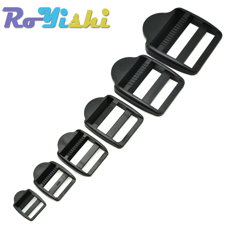 liuer 120PCS Rilascio Laterale Plastica Fibbie e Clip Tri-glide Cursore