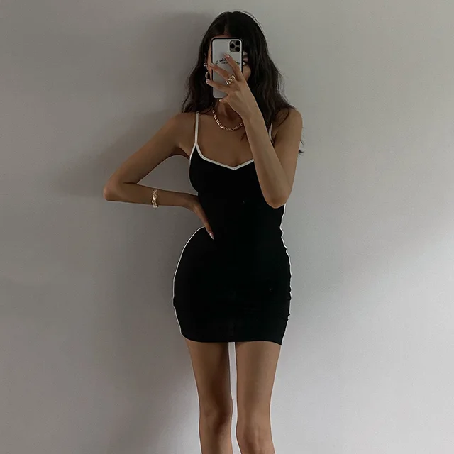 Vestido Sexy ajustado para mujer, ropa de calle ajustada con