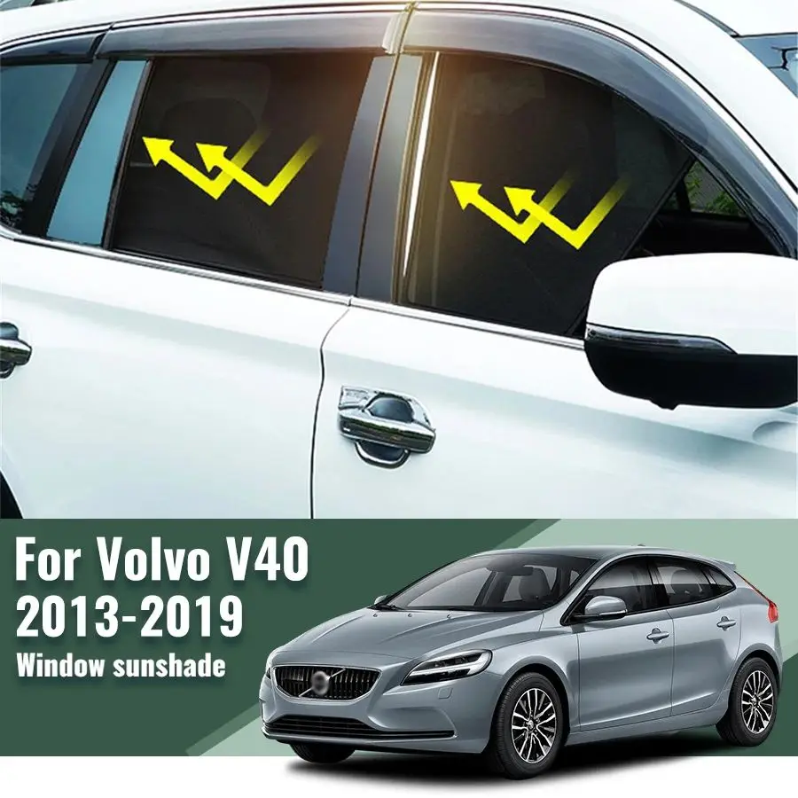 

For Volvo V40 2013-2019 Magnetic Car Sunshade Shield Front Windshield Frame Curtain Net Baby Rear Side Window Sun Shade Visor