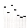 15X 10-100ml Glass Storage Bottle Mason Jars Glass Bottle Vial Glass Jars Black/Silver/Gold Aluminum Cap Wedding Glass Bottles 5