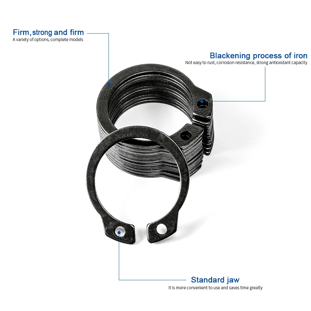 NINDEJIN GB894 C Type External Circlip Retaining Rings Stainless Steel - Image 3