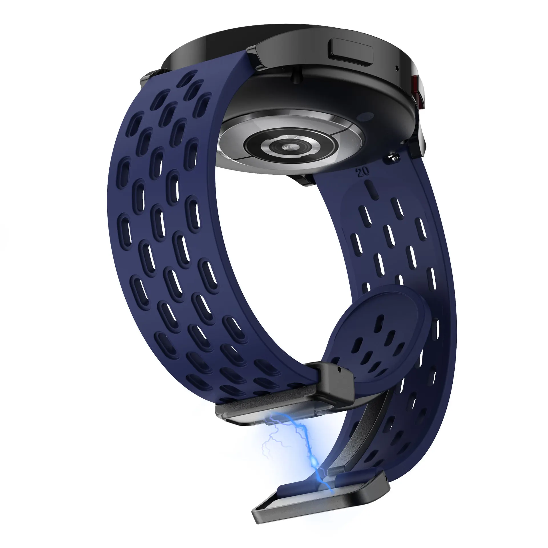 Magnetic Silicone Sports Strap - 20mm/22mm - Universal Fit