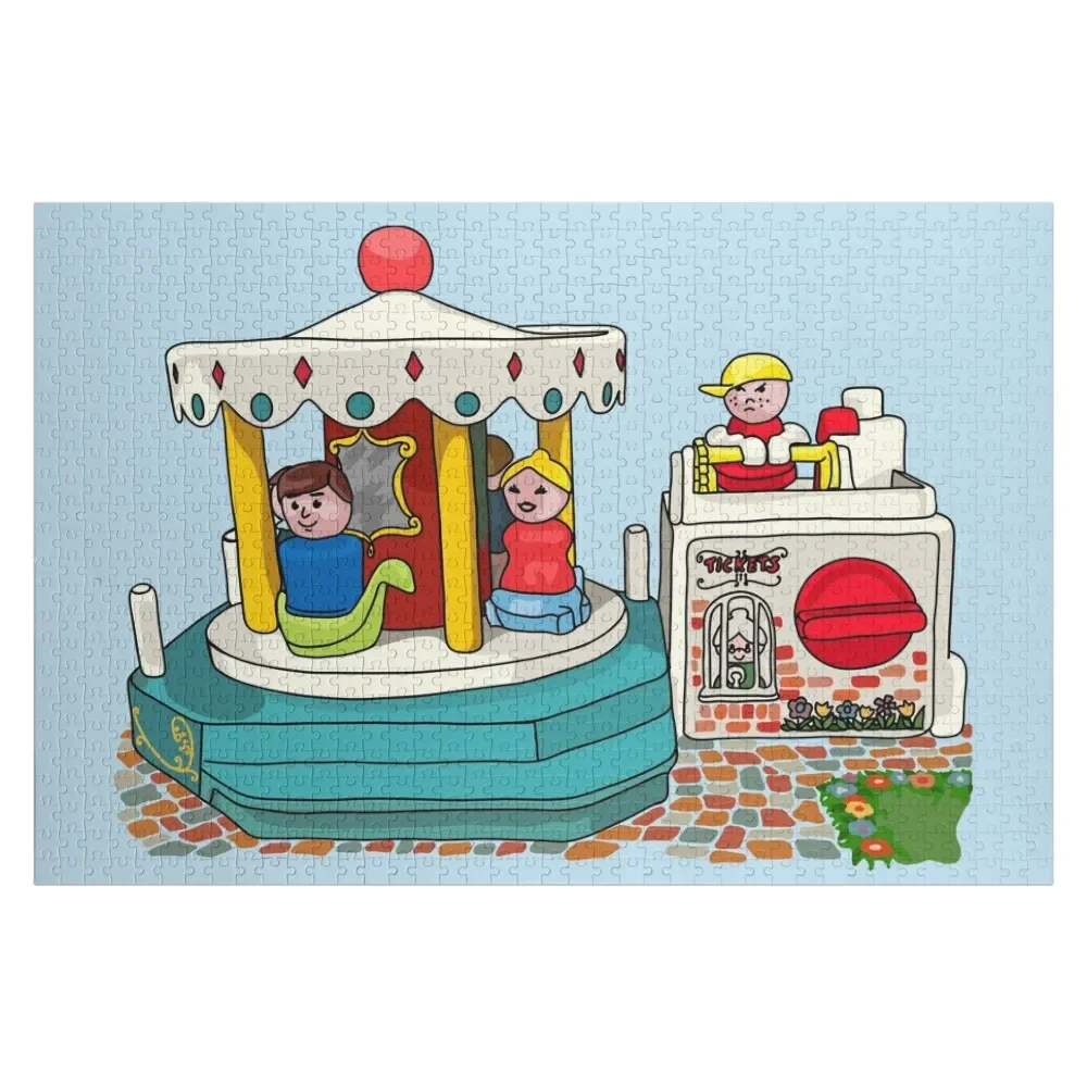 

Пазл с надписью «Merry-Go-Round» для маленьких людей