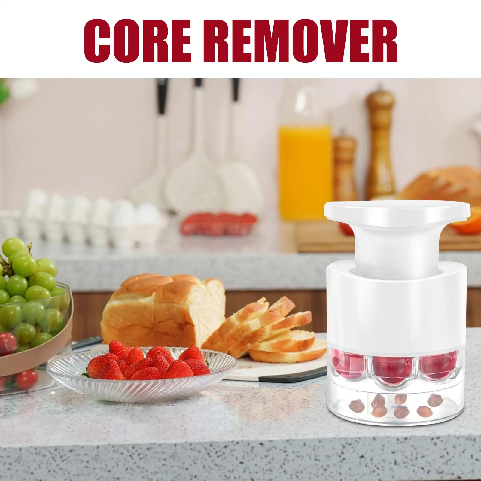 Cherry Corer Multiple 7 Holes cherry pitter Fruit Core Remover For Cherry Multifunction Pitting Aid Portable Kitchen Gadget