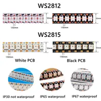 1-3M WS2812B WS2815 Led Strip 144 pixels/leds/m Addressable IC Smart 5050 RGB led Strip light  IP30/IP65/IP67 DC5V/12V 2