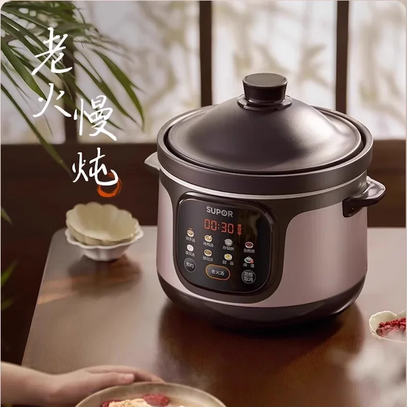 SUPOR New Casserole Crock pot Electric cooker stew pot Cuisine intelligente slow cooker Ceramic Sous vide cooker Home appliance 3