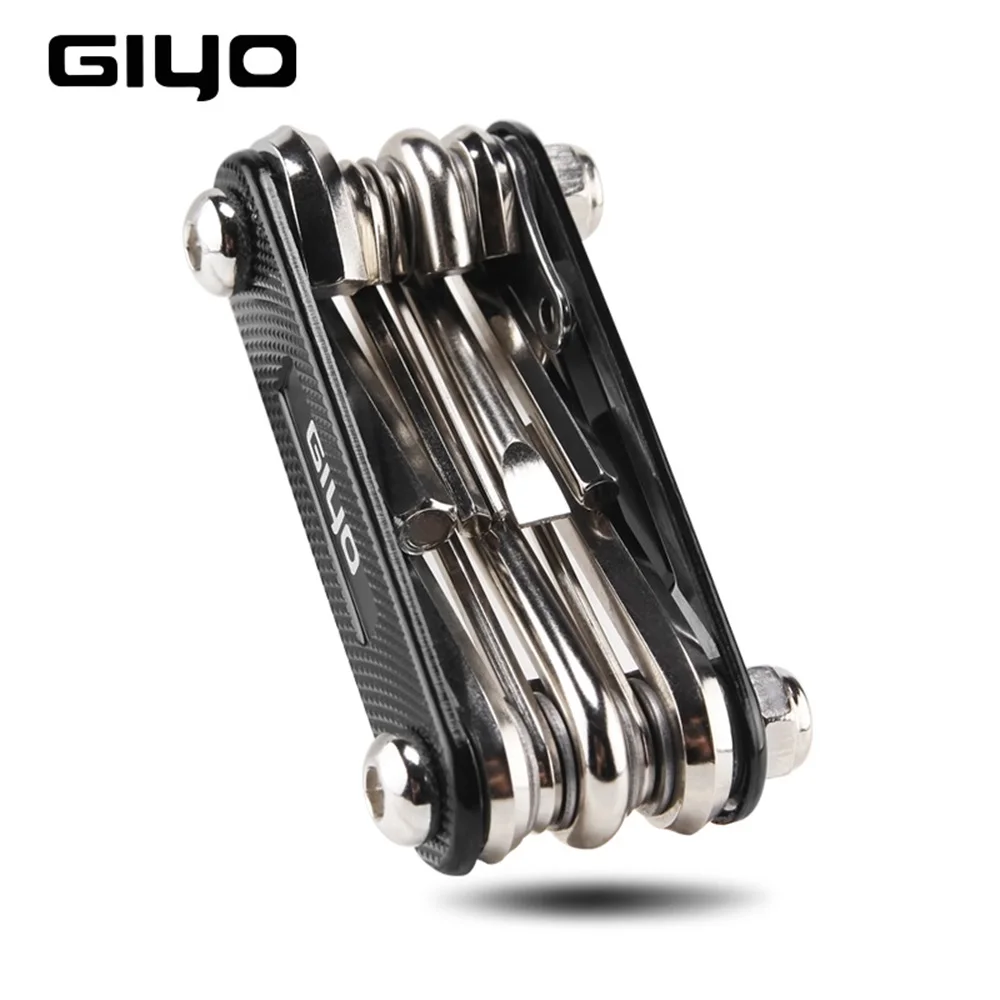 Kit di strumenti per la riparazione di biciclette cacciaviti per ciclismo a raggi esagonali strumento leva per pneumatici chiave a brugola MTB Mountain Bike Multitool strumenti per ciclismo