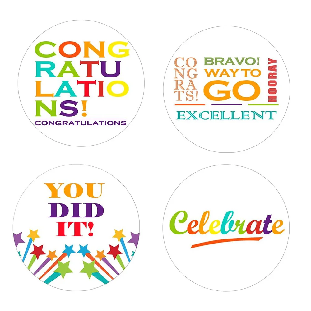 

Combination Congratulatory envelope seal, graduation, encouragement label, suitable for men, women and childre