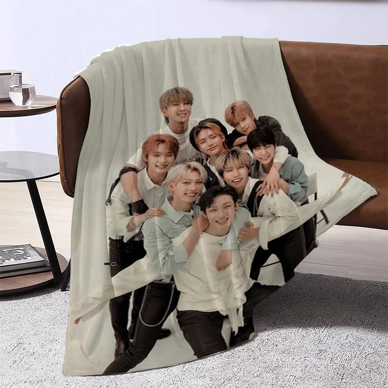 

Furry Stray Kids Bed Blanket Double Bed Blankets for Decorative Sofa Fluffy Soft Blankets & Throws Summer Comforter Throw Anime
