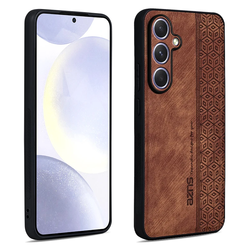Shockproof Matte Leather Case - Soft Back Cover with Skin Feel Finish