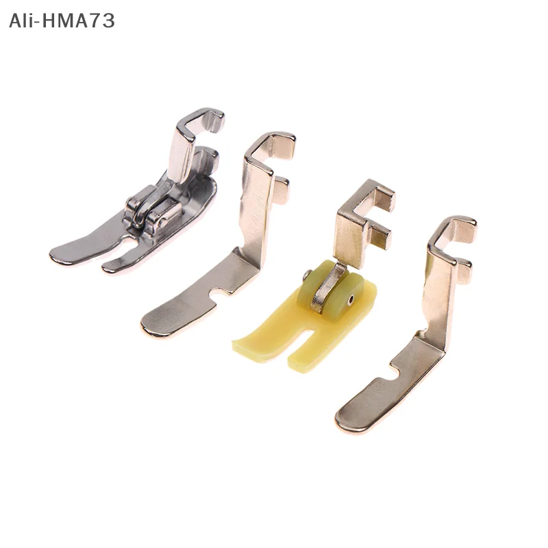 HMA73-4Pcs Old Sewing Machine Zipper Presser Foot Set (Iron Presser Foot Foot, Left Hole And Right Hole Single Side)