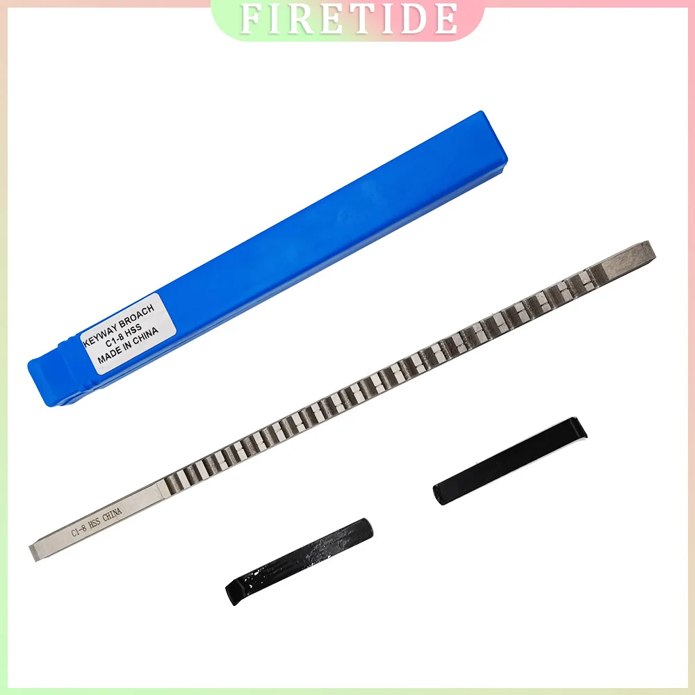 Keyway Broach Tools 8mm C1 Metric Size Broaches for CNC Router