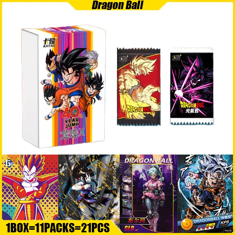 Kayao Dragon Ball Cards 40Th Anniversary Anime Collection Cards Mistery Box Giochi Da Tavolo Giocattoli Regali Di Compleanno Per Ragazzi E Ragazze