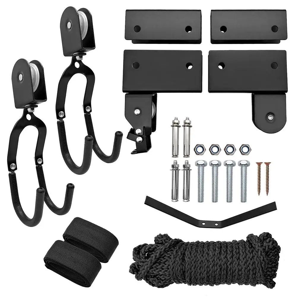 

Multifunctional Kayak Hanger 119lbs Capacity Space Saving Kayak Hoist For Kayaks Bikes Boat Canoes Ladder