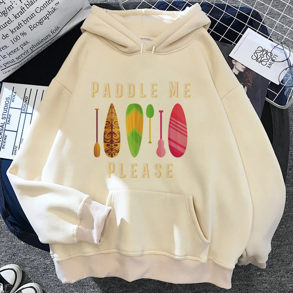 

Paddle hoodies women streetwear Fleece y2k aesthetic long sleeve top sweatshirts sweater female Fleece clothing