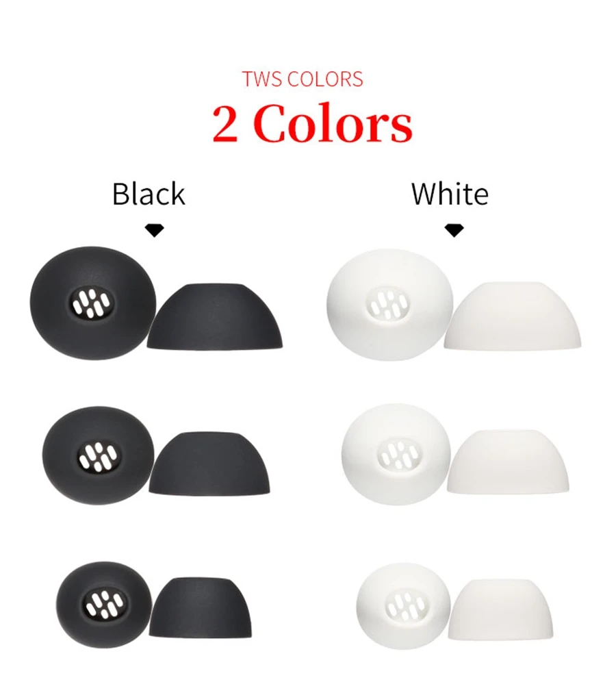 6Pcs Silicone Ear Tips for OPPO ENCO Air4 Pro True Wireless Earbuds Eartips AIR 4 Pro TWS Tips headphones Earplugs