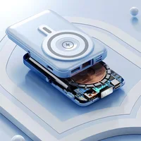 Беспроводной магнитный блок питания 22,5 Вт, сверхбыстрая зарядка, 10000 мАч, подходит для часов, мобильных блоков питания, легкий и тонкий. — изображение 3