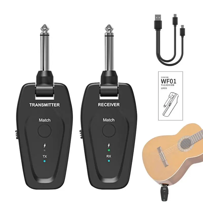 

Беспроводной передатчик для электрогитары, беспроводная система для подключения и воспроизведения гитар, 50 метров
