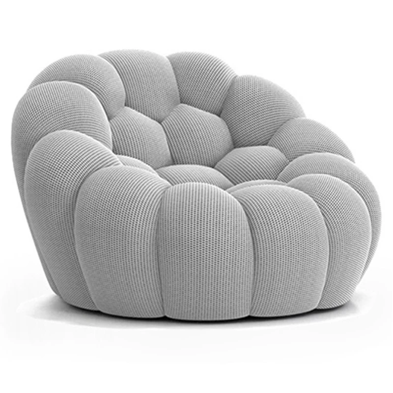 French Rococo Italian Bubble Sofa Modern Cream Style Designer Curved Art Sofa Living Room Luxury Furniture Creative Design Style