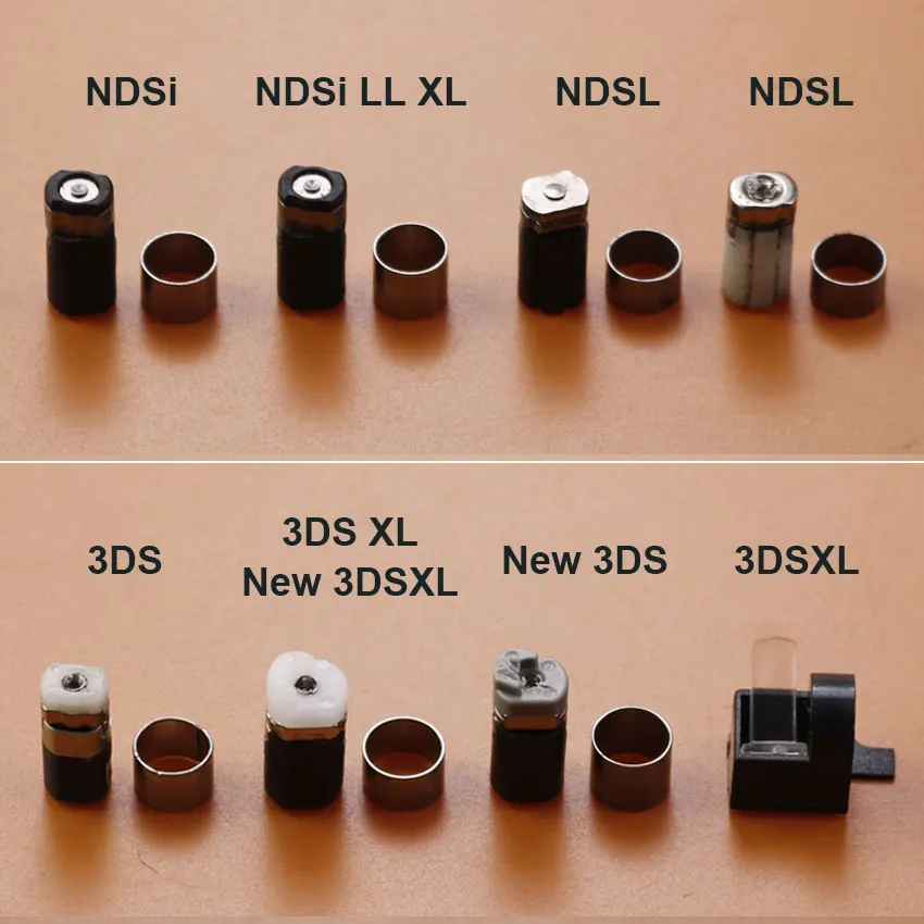 JCD 1Set Scharnier Achse Shell Reparatur Teile Für NDS Lite NDSL NDSi LL XL GBA SP Für 3DS Neue 3DS LL XL Ersatz Rotierenden Welle – Detail 2