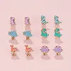 Cartoon Ear Clip Without Ear Hole Korean Edition Short Style Cat Ear Hanger Alloy Dinosaur Kids Clip Earrings Children Accessory 6