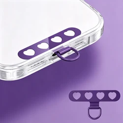 Durable Metal Phone Lanyard with Rotating Strap Connector - Metal (Purple)