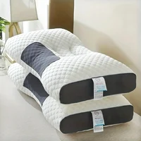 [Massage Neck Pillow] 2Pcs Soft Adjustable Ergonomic Knitted Massage Neck Pillow  Orthopedic Contour Support Pillow 2