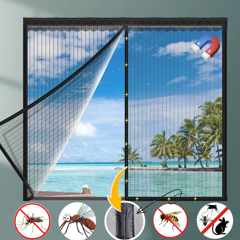 The Buzz STV229 Oustiquaire De Fenêtre Anti-ouches, Noir, 4