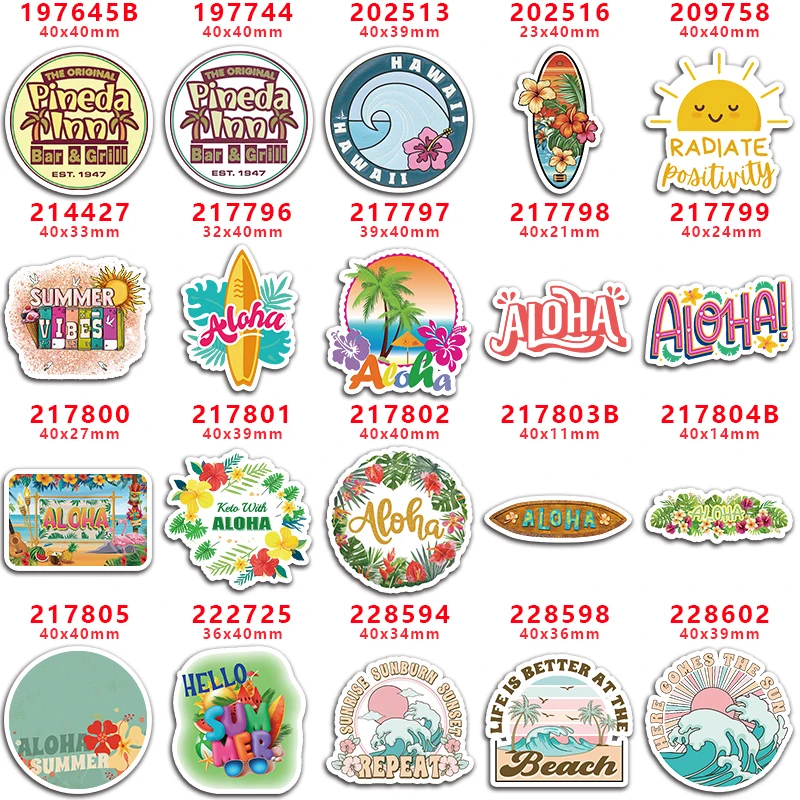 DIY Craft Supplies Cartoon Character Flat Back Planar Resins 10 pieces , Summer PR197645