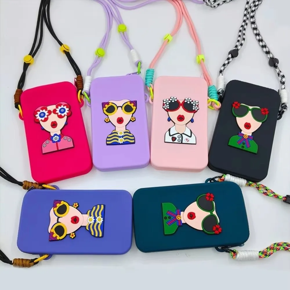 Chic Silicone Waterproof Crossbody Phone Bag with Large Capacity