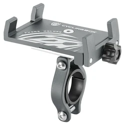 Universal 360° Rotating Aluminum Bike & Scooter Phone Holder (Grey)