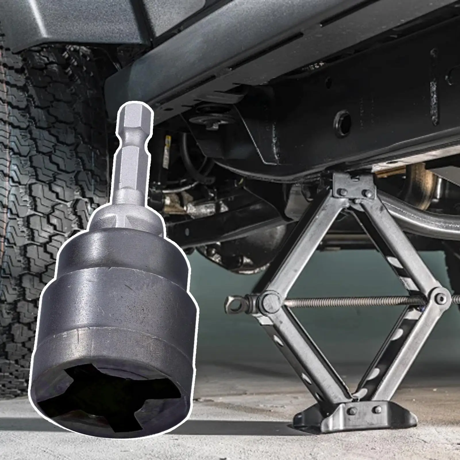 RV Scissor Jack Socket CamperStabilizer Jack Socket 3/4 Scissor Jack Socket CamperTravel Trailer Jack Drill Adapter